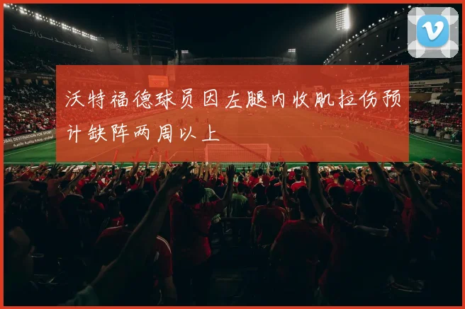 沃特福德球员因左腿内收肌拉伤预计缺阵两周以上